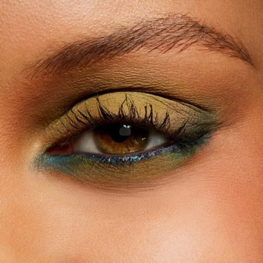 MAC PER SUEDE ME shadow NIB olive green Powder Kiss Matte